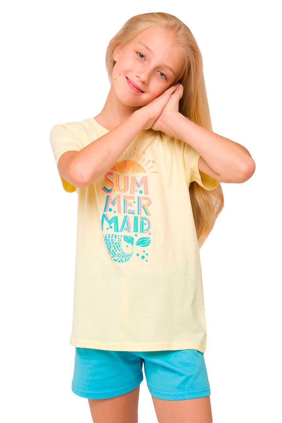 Пижама (футболка+шорты) для девочек N.O.A. 666276 купить оптом от производителя. Совместная покупка детской одежды в OptMoyo