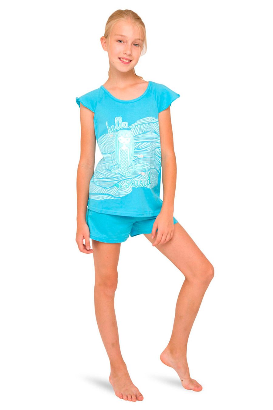 Пижама (футболка+шорты) для девочек N.O.A. 666277 купить оптом от производителя. Совместная покупка детской одежды в OptMoyo