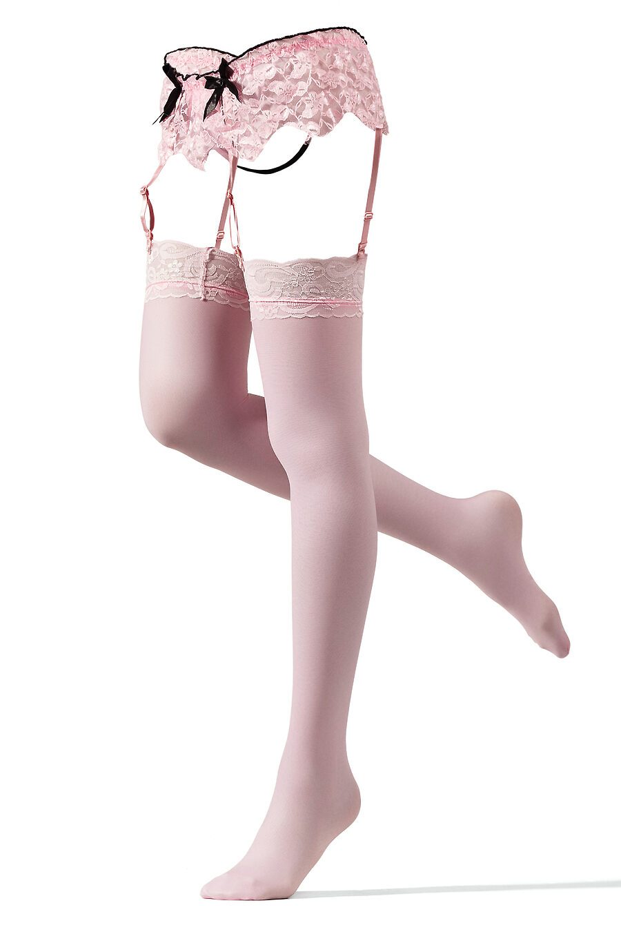 Комплект белья "Запретная страсть": трусики с подвязками и чулки LE CABARET (684305), купить в Moyo.moda