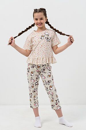 Пижама с бриджами Пёсик детская короткий рукав НАТАЛИ #1015857