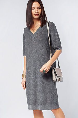 Платье ВИЛАТТЕ (Темно-серый-серебро) D32.100 #1020913
