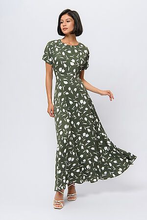 Платье 1001 DRESS, хаки (принт) 0103224KH #1023557 купить с доставкой в интернет-магазине OptMoyo.ru