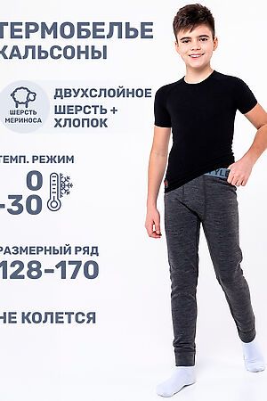 Кальсоны NIKASTYLE, темно-серый меланж 2т11324 #1029297 купить с доставкой в интернет-магазине OptMoyo.ru