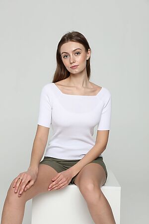  Джемпер CONTE ELEGANT, white #1050440 купить с доставкой в интернет-магазине OptMoyo.ru