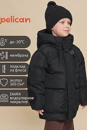 Куртка PELICAN, черный BZXZ3362/10 #1057284 купить с доставкой в интернет-магазине OptMoyo.ru