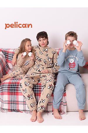 Комплект (Свитшот+Брюки) PELICAN, песочный DFANP6367U #1064402 купить с доставкой в интернет-магазине OptMoyo.ru