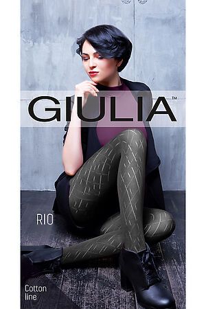 Колготки GIULIA (Серый) RIO 11 iron #111078