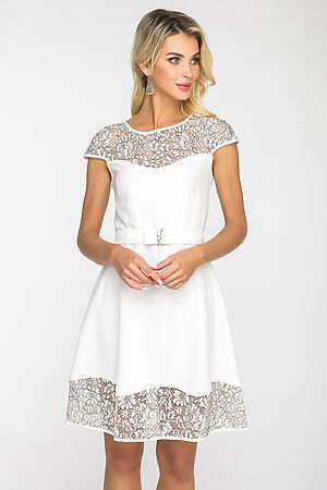 Платье GLOSS (Белый) 22332-01 #117524