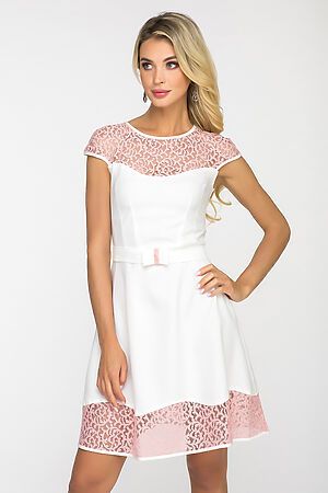 Платье GLOSS (Белый) 22332-05 #117527