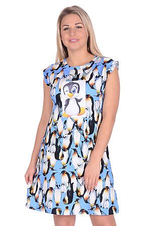 Сорочка Старые бренды (Принт Пингвины) Д 42 #127945