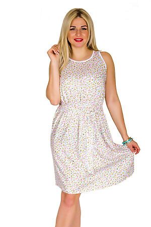 Платье Старые бренды (Принт на белом) П 750 #128321