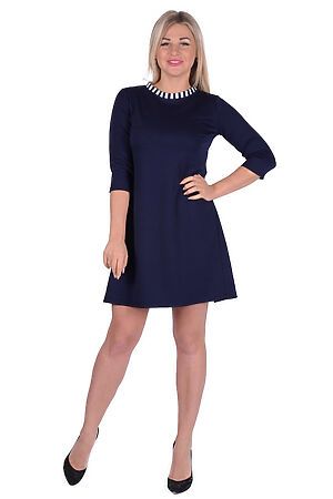 Платье Старые бренды (Темно-синий+полоса) П 540/1 #128359