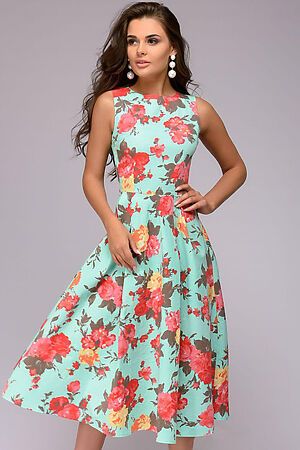 Платье 1001 DRESS (Мятный (цветочный принт)) DM00989MN #130316