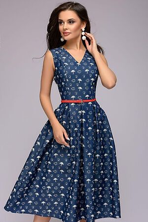 Платье 1001 DRESS (Темно-синий (принт)) DM01221DB #130424