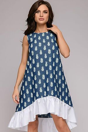 Платье 1001 DRESS (Синий (принт)) DM01543PA #130705