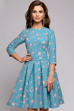 Платье 1001 DRESS (Бирюзовый (цветочный принт)) DM01369TR #131823