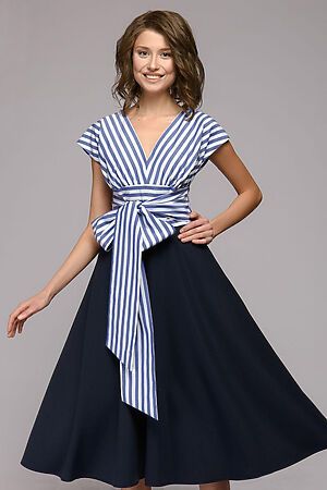 Платье 1001 DRESS (Темно-синий/принт) DM01443DB #136453