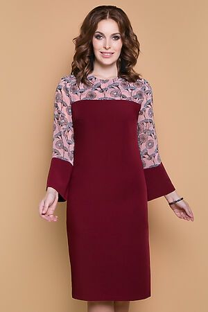 Платье BELLUCHE (Бордовый) Мартини (бордо) #136658