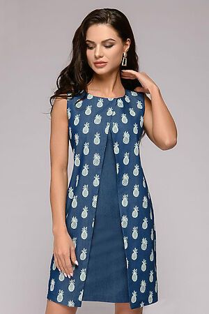 Платье 1001 DRESS (Синий (принт)) DM00508PA #136768