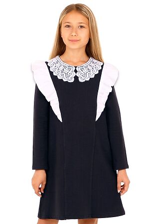 Платье АПРЕЛЬ (Темно-синий+белый) #144664