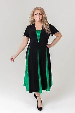 Платье SPARADA (Черный/зеленый) пл_фиеста_09чернзел #145182