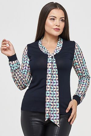Блуза VAY (Т.синий/Ментол) #152334