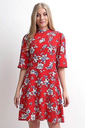 Платье CLEVER (Красный/молочный) 292184шкн #153659