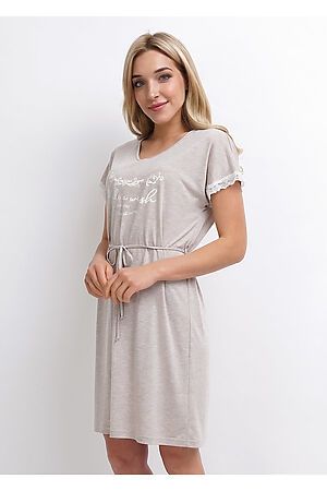 Платье CLEVER (Меланж св.коричневый/молочный) LDR19-782 #153989