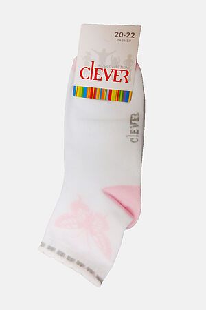 Носки CLEVER (Белый/розовый) С415 #156970