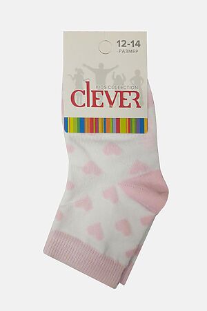 Носки CLEVER (Белый/розовый) С423 #156991