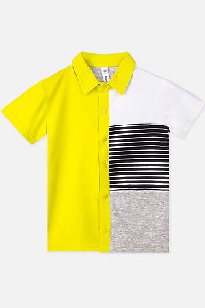 Рубашка PLAYTODAY (Белый/Желтый) 220312005 #171423