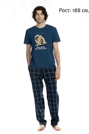 Комплект (футболка+брюки) PELICAN (Темно-синий) TMATP6797 #172732