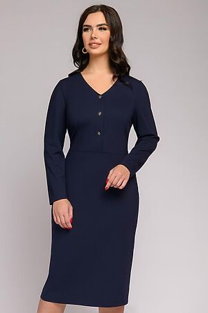 Платье 1001 DRESS, темно-синий DA00066BL #173426 купить с доставкой в интернет-магазине OptMoyo.ru