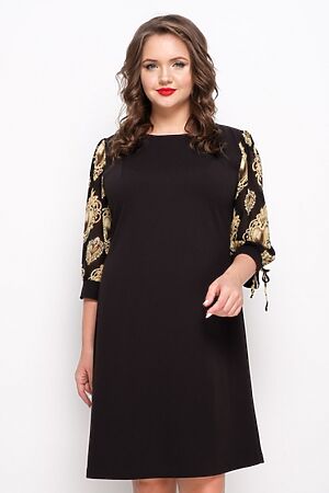 Платье LADY TAIGA (Черный / золотой) П611-6 #174302