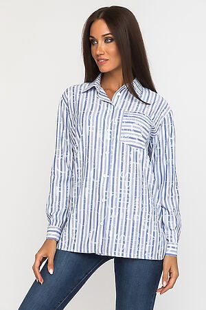 Рубашка GLOSS (Белый, синий	) 26146-09 #176251
