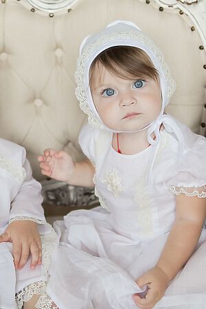Чепчик крестильный LUCKY CHILD (Белый) К1-10Д #177182