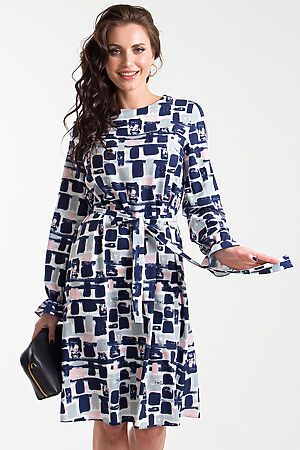 Платье LADY TAIGA (Синий/Серый) П1280-15 #178044