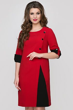 Платье EZANNA (Красный/Чёрный) Мандоро XL (рэд) #182662