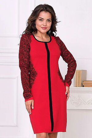 Платье СТИЛЬ (Красно-черный микс) А-159 #183060
