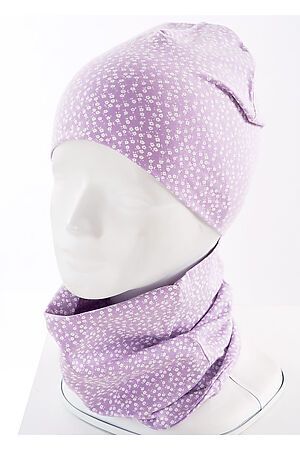 Комплект (шапка+шарф) CLEVER (Св.фиолетовый/молочный) 881534г #184184