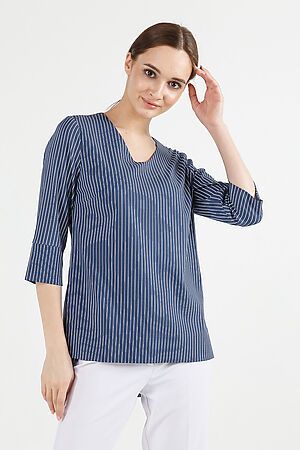 Блуза REMIX (Синий, белая полоска) 6701 #186543