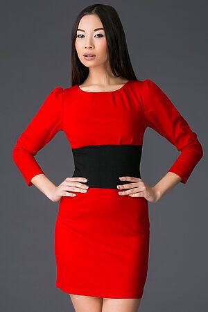 Платье MERSADA (Ярко-красный, черный) 48074 #193187