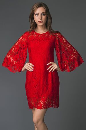 Платье MERSADA (Ярко-красный) 73847 #193325