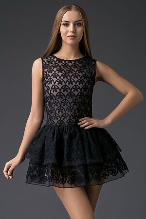 Платье MERSADA (Черный, бежевый) 82934 #193777