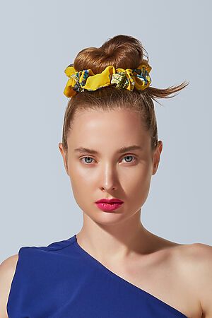 Резинка для волос "Тропический рай" Nothing Shop (Ярко-желтый, зеленый, желтый) 212532 #195288