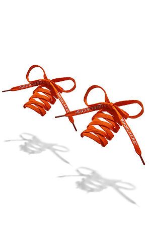Шнурки "Галвестон", 150 см Nothing Shop (Оранжевый, белый) 291697 #196659