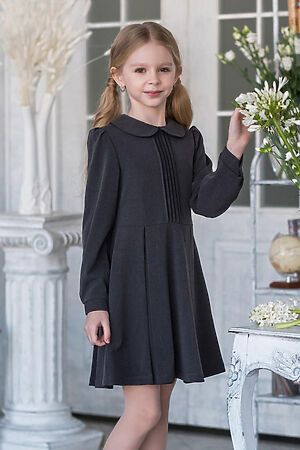 Платье ALOLIKA (Первоклашка т.серый) ШП-1401-122 #199240