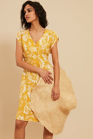 Платье ZARINA (Желтый цветы крупные) 0225001501 #205222