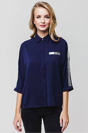 Блуза MARIMAY (Темно синий29) 7201-7 #209594