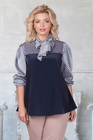 Блуза BELLOVERA (Тёмно-синий) 4Б0191 #211646